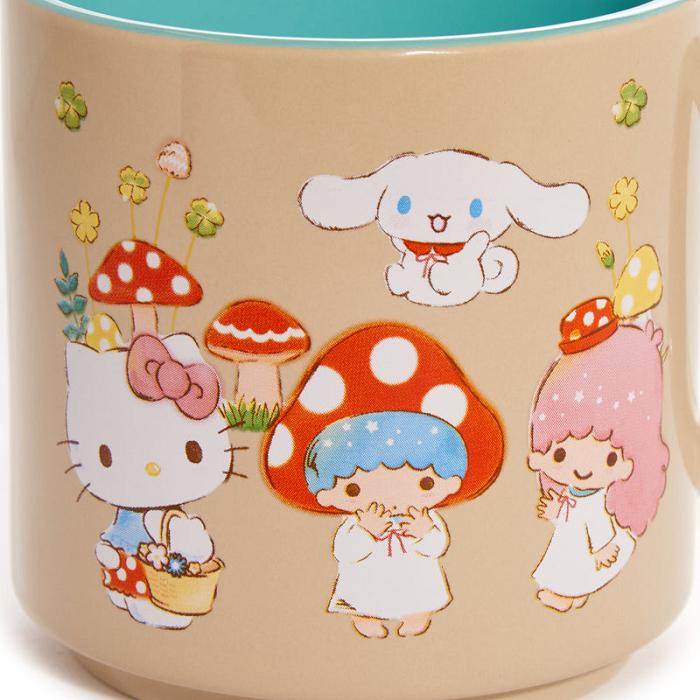 Brown Hello Kitty Hello Kitty and Friends Mushroom Ceramic Mug | CA_HK94883