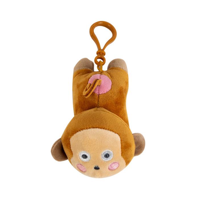 Brown Hello Kitty Monkichi Plush Mascot Clip | CA_HK16114