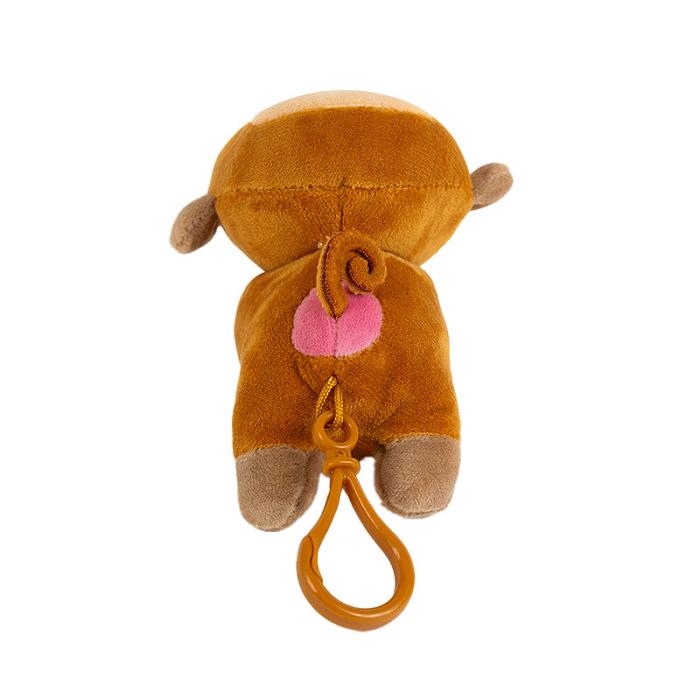 Brown Hello Kitty Monkichi Plush Mascot Clip | CA_HK16114