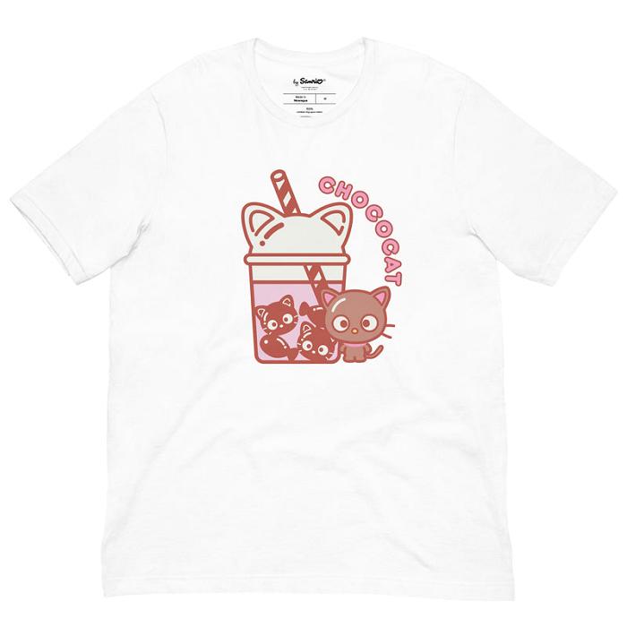 Cream Hello Kitty Chococat Bubble Tea Tee | CA_HK94782