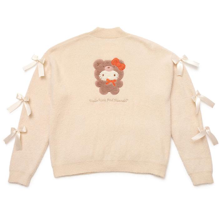 Cream Hello Kitty Hello Kitty Cozy Kuma JapanLA Cardigan | CA_HK58794