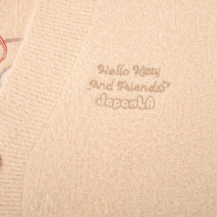 Cream Hello Kitty Hello Kitty Cozy Kuma JapanLA Cardigan | CA_HK58794