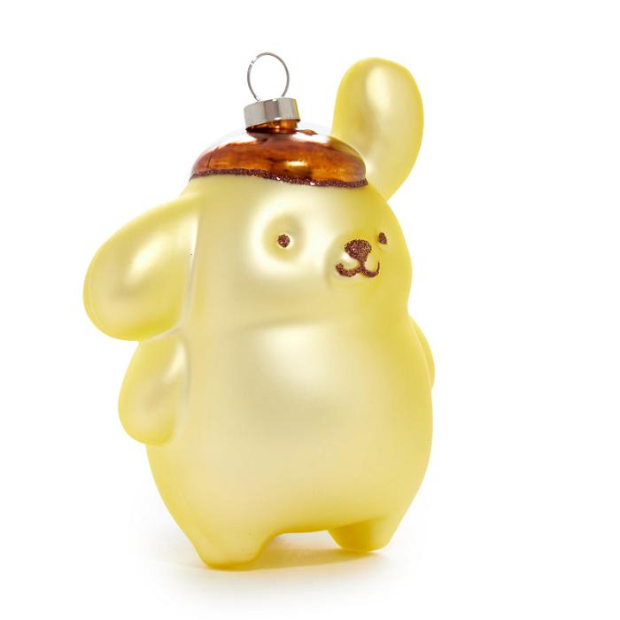 Gold Hello Kitty Pompompurin x Kat + Annie Glass Ornament | CA_HK29978