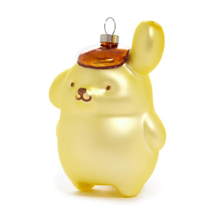 Gold Hello Kitty Pompompurin x Kat + Annie Glass Ornament | CA_HK29978