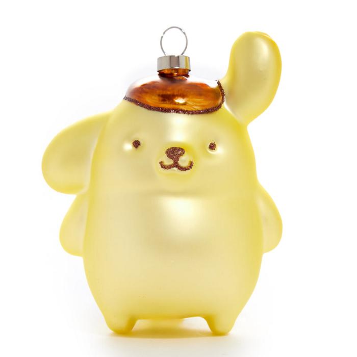 Gold Hello Kitty Pompompurin x Kat + Annie Glass Ornament | CA_HK29978