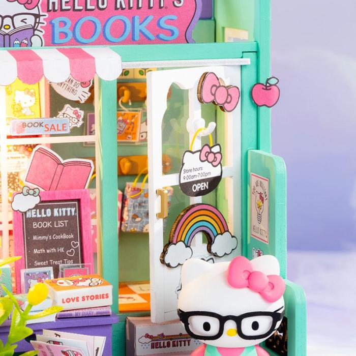 Green Hello Kitty Hello Kitty DIY Miniature Bookstore | CA_HK17442