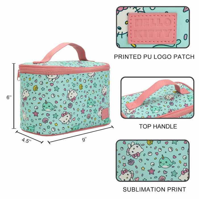 Green Hello Kitty Hello Kitty Under the Sea Travel Beauty Case | CA_HK16013