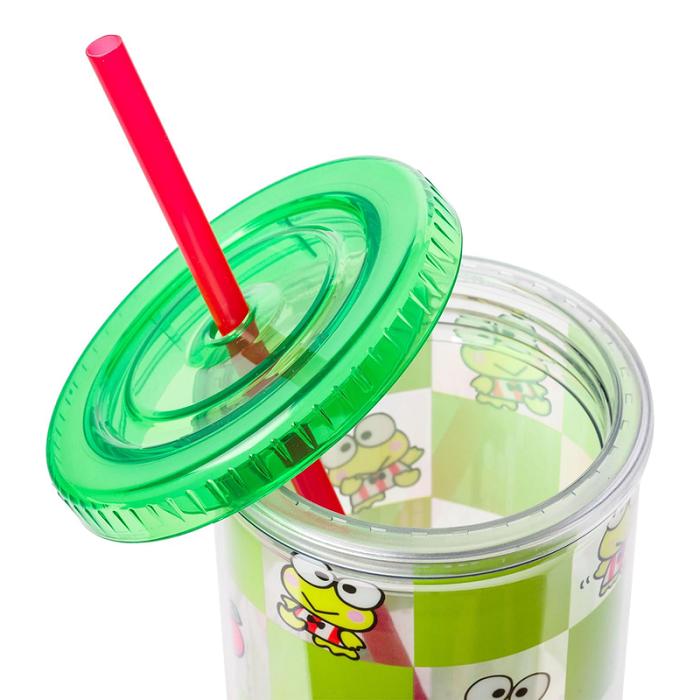 Green Hello Kitty Keroppi 20oz Apples Travel Tumbler | CA_HK52769