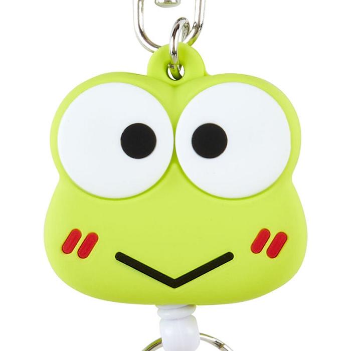 Green Hello Kitty Keroppi Bestie Face Badge Reel | CA_HK87735