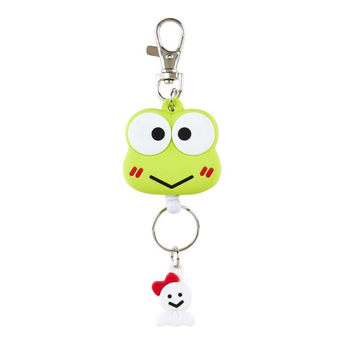 Green Hello Kitty Keroppi Bestie Face Badge Reel | CA_HK87735