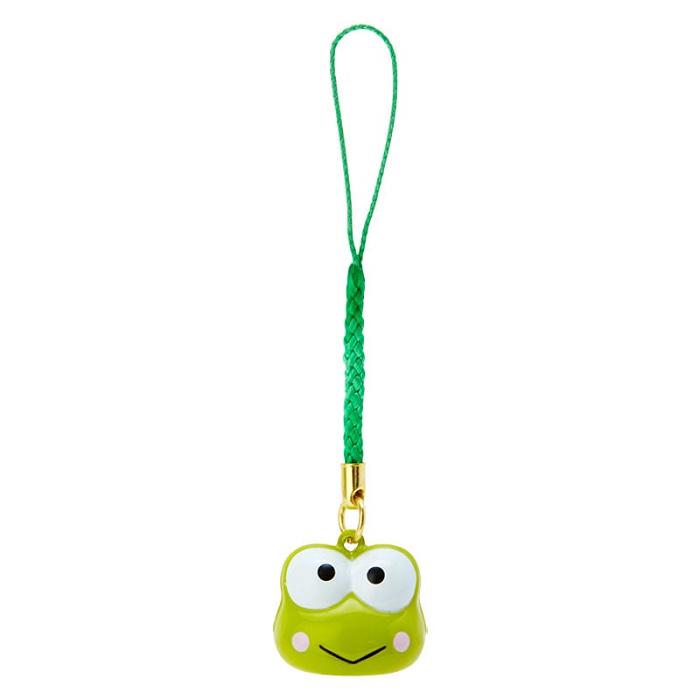 Green Hello Kitty Keroppi Mini Mascot Bell Charm | CA_HK18426