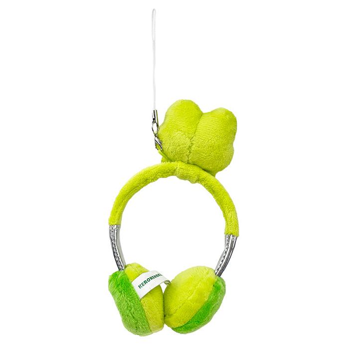 Green Hello Kitty Keroppi Plush Headphones Bag Charm | CA_HK88825