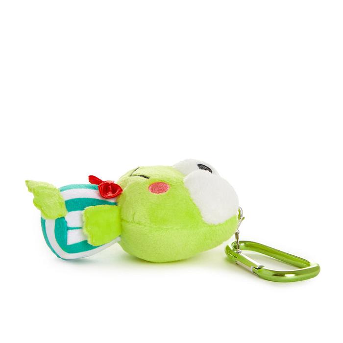 Green Hello Kitty Keroppi Plush Mascot Carabiner | CA_HK86149