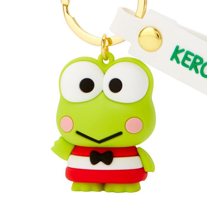 Green Hello Kitty Keroppi Signature Keychain | CA_HK97283