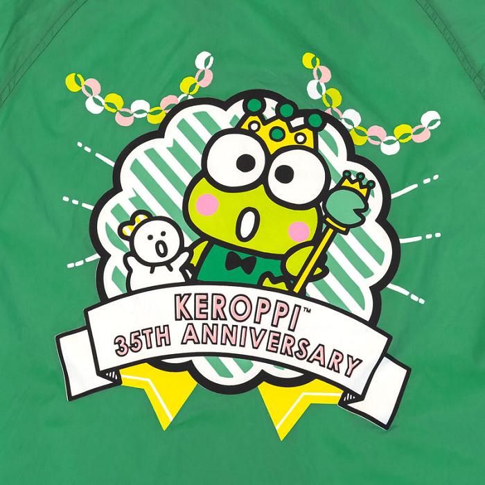 Green Hello Kitty Keroppi x JapanLA 35th Anniversary Coach Jacket | CA_HK79352