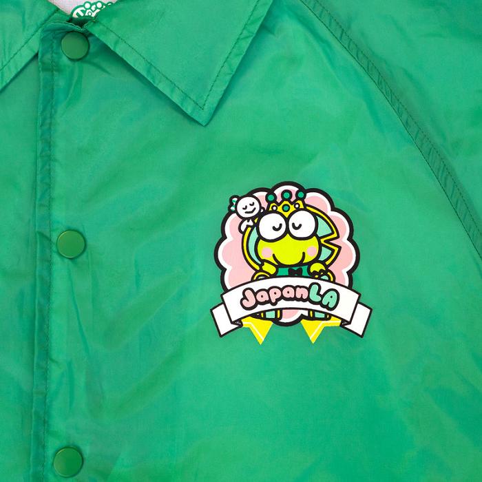 Green Hello Kitty Keroppi x JapanLA 35th Anniversary Coach Jacket | CA_HK79352