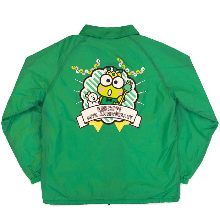 Green Hello Kitty Keroppi x JapanLA 35th Anniversary Coach Jacket | CA_HK79352