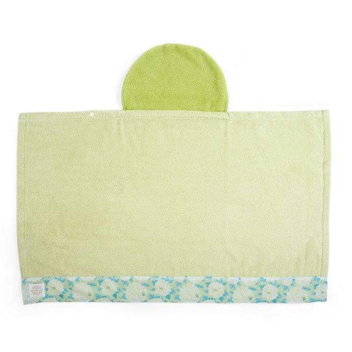 Green Hello Kitty Sanrio Baby Keroppi Hooded Bath Wrap | CA_HK75187