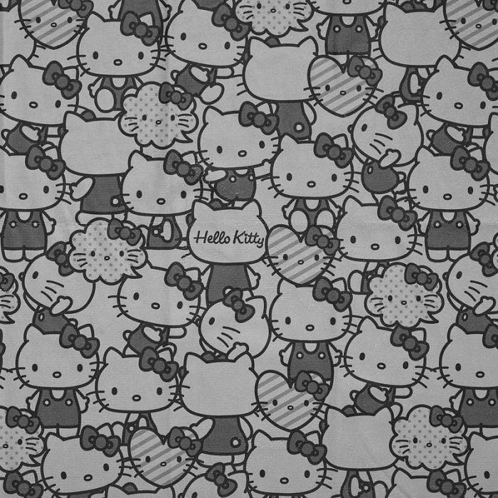 Grey Hello Kitty Hello Kitty Bath Towel (Pretty Pose Monochrome Series) | CA_HK21471