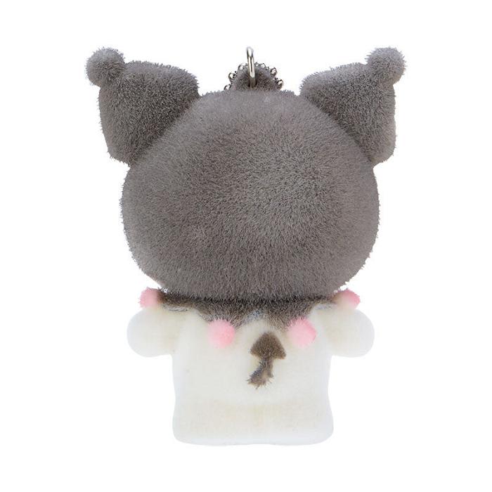 Grey Hello Kitty Kuromi Flocked Keychain Mascot | CA_HK44064