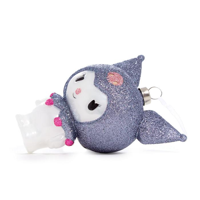 Grey Hello Kitty Kuromi x Kat + Annie Glass Ornament | CA_HK93689