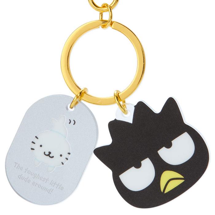 Grey / Black Hello Kitty Badtz-maru Besties Keychain | CA_HK12402