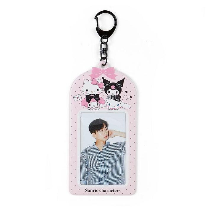 Grey / Pink Hello Kitty Sanrio Characters ID Badge Holder & Sticker Set (Pretty Party Series) | CA_HK56694