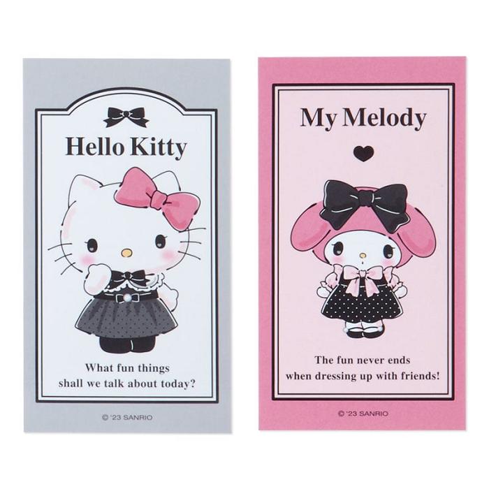 Grey / Pink Hello Kitty Sanrio Characters ID Badge Holder & Sticker Set (Pretty Party Series) | CA_HK56694