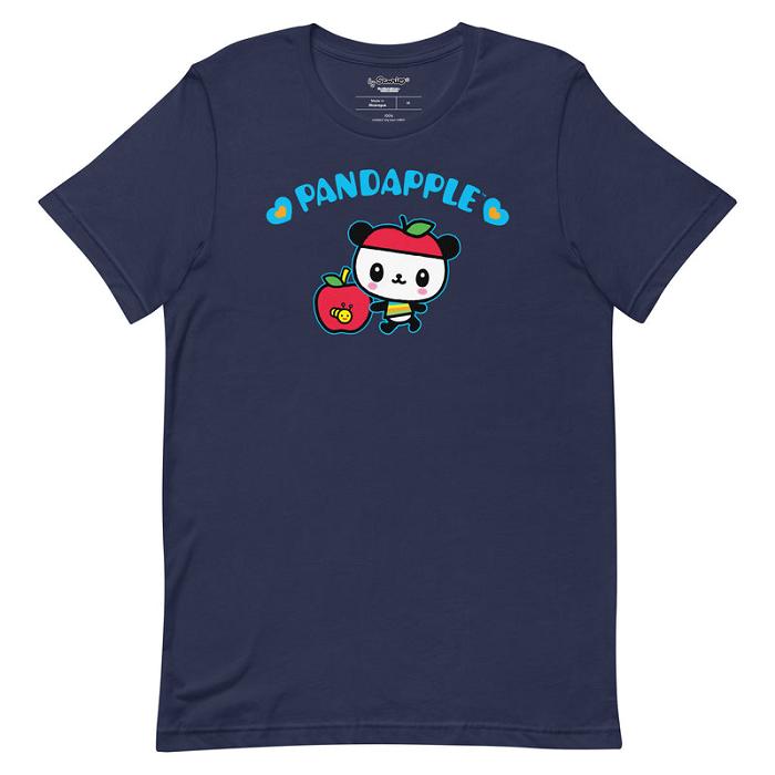 Navy Hello Kitty Pandapple Blue Hearts Tee | CA_HK42132