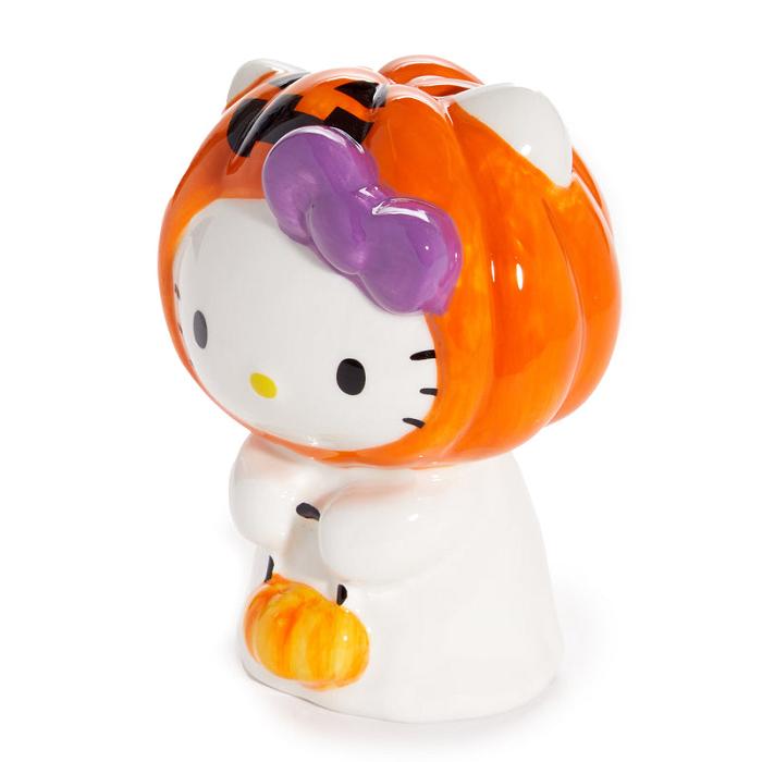 Orange Hello Kitty Hello Kitty Halloween Trick or Treat Ghost Ceramic Figurine | CA_HK53300