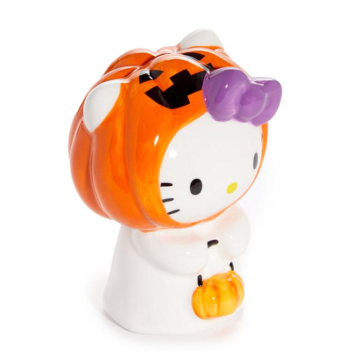 Orange Hello Kitty Hello Kitty Halloween Trick or Treat Ghost Ceramic Figurine | CA_HK53300