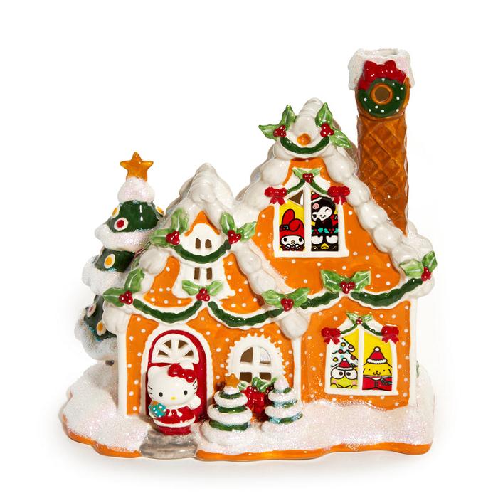 Orange Hello Kitty Hello Kitty and Friends Ceramic Gingerbread Candle House | CA_HK33714