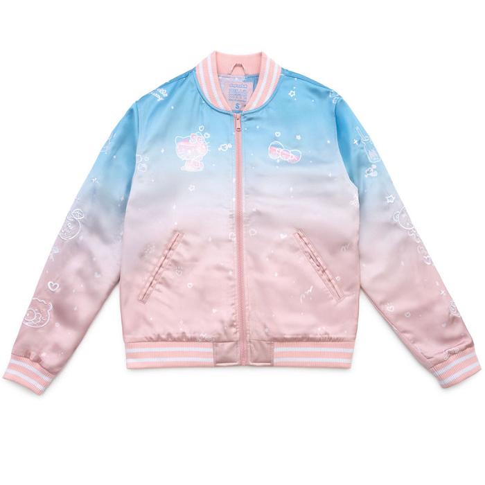 Pink Blue Hello Kitty Hello Kitty 50th Anniversary JapanLA Souvenir Jacket | CA_HK12935