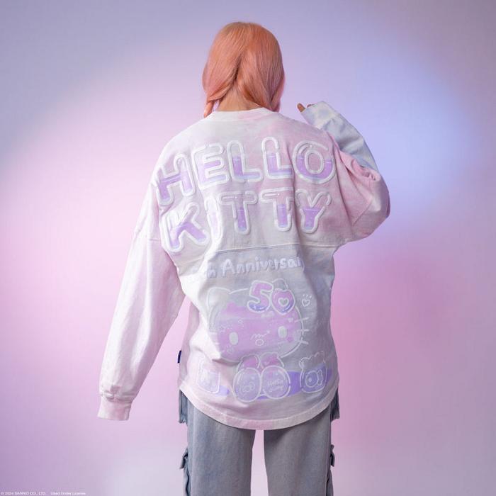 Pink Blue Hello Kitty Hello Kitty 50th Anniversary JapanLA Spirit Jersey | CA_HK56959