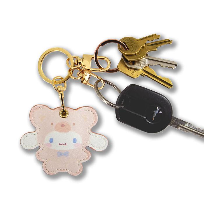 Pink Hello Kitty Cinnamoroll x Sonix AirTag Keychain (Latte Bears) | CA_HK22437