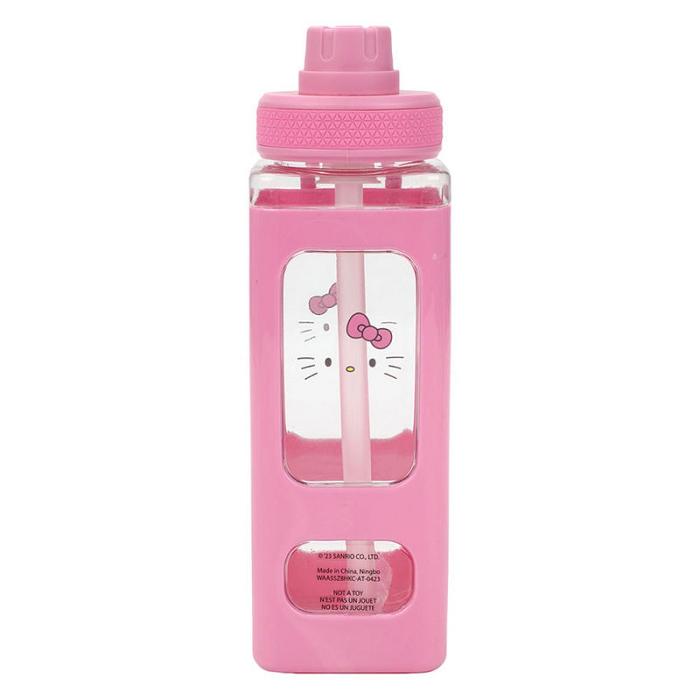 Pink Hello Kitty Hello Kitty 24oz Square Travel Water Bottle | CA_HK22181