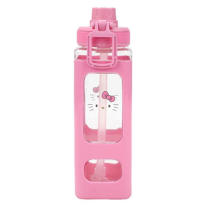 Pink Hello Kitty Hello Kitty 24oz Square Travel Water Bottle | CA_HK80357