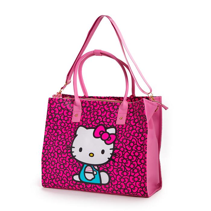 Pink Hello Kitty Hello Kitty 3-pc All-Over Print Travel Tote Set | CA_HK29495