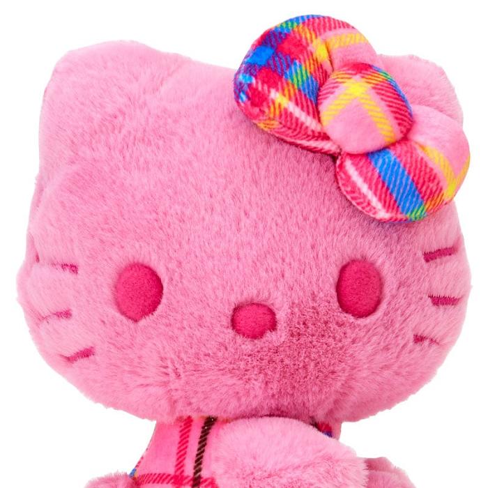 Pink Hello Kitty Hello Kitty 50th Anniv. Plush Mascot (Pink Tartan) | CA_HK25565