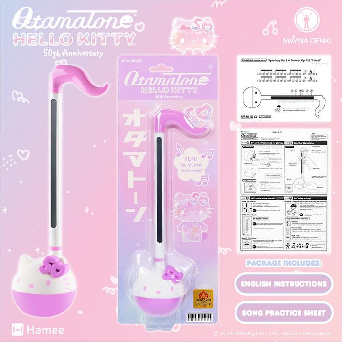 Pink Hello Kitty Hello Kitty 50th Anniversary Otamatone Musical Toy | CA_HK26449