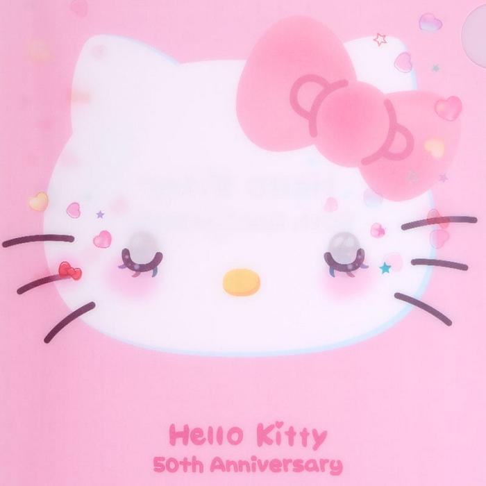 Pink Hello Kitty Hello Kitty Clear File Folder (50th Anniv. The Future In Our Eyes) | CA_HK70187