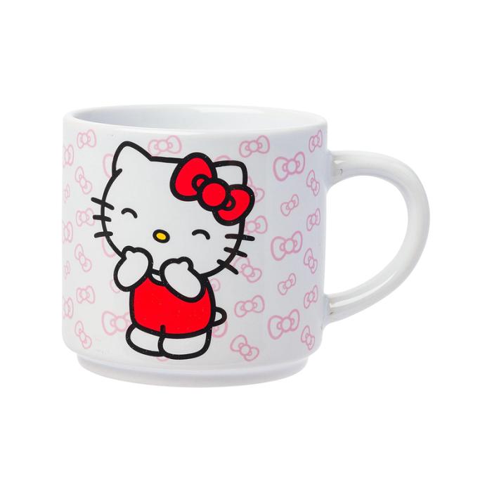 Pink Hello Kitty Hello Kitty Expressions 5-Piece Ceramic Mug Stack | CA_HK85075