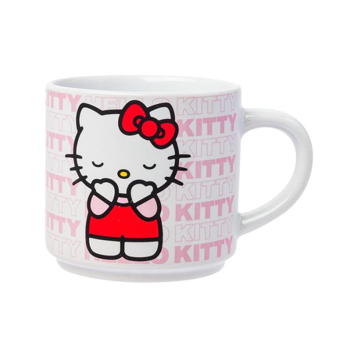 Pink Hello Kitty Hello Kitty Expressions 5-Piece Ceramic Mug Stack | CA_HK85075