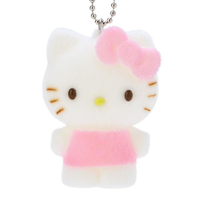 Pink Hello Kitty Hello Kitty Flocked Keychain Mascot | CA_HK65413