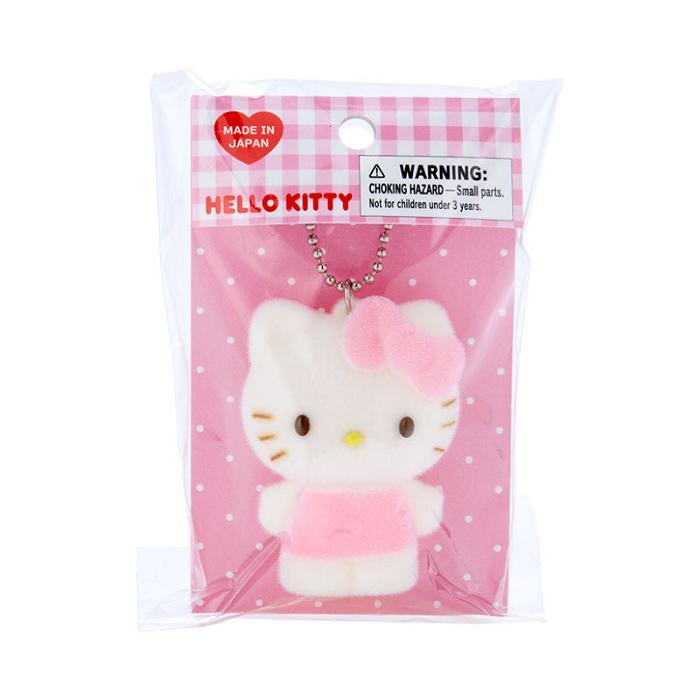 Pink Hello Kitty Hello Kitty Flocked Keychain Mascot | CA_HK65413