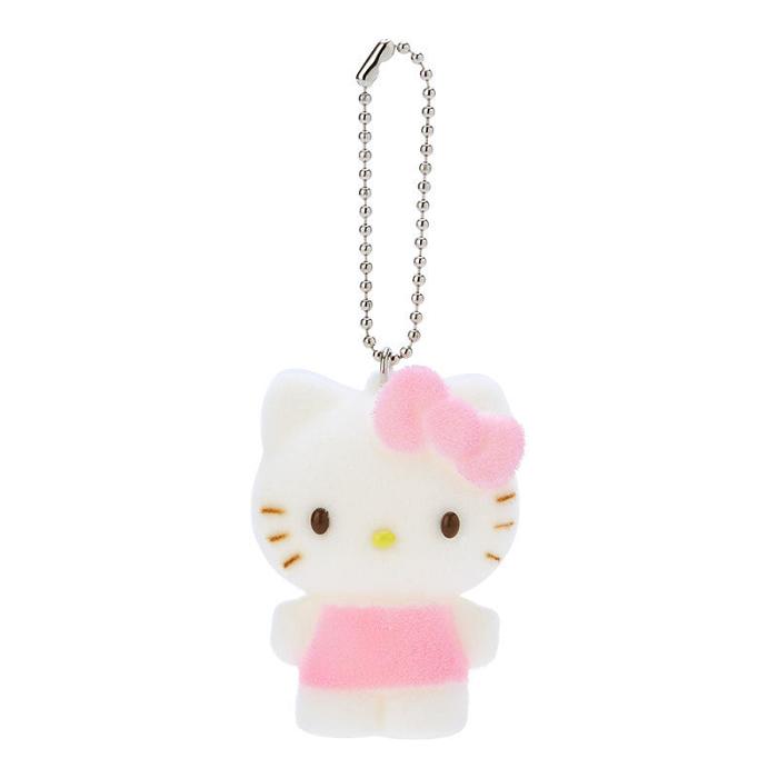 Pink Hello Kitty Hello Kitty Flocked Keychain Mascot | CA_HK65413