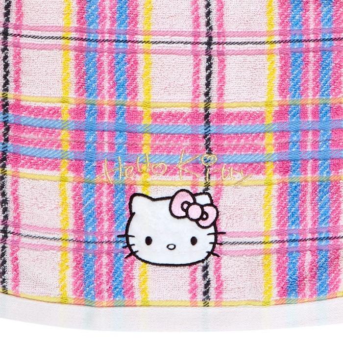 Pink Hello Kitty Hello Kitty Hand Towel (Hello Kitty Dress Tartan Series) | CA_HK91770