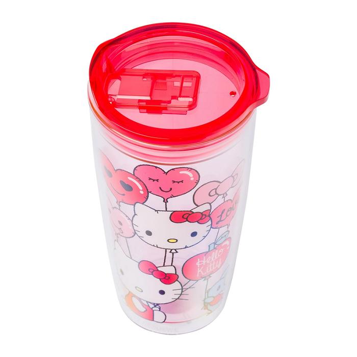 Pink Hello Kitty Hello Kitty Love Balloons Double Wall Tumbler | CA_HK99879