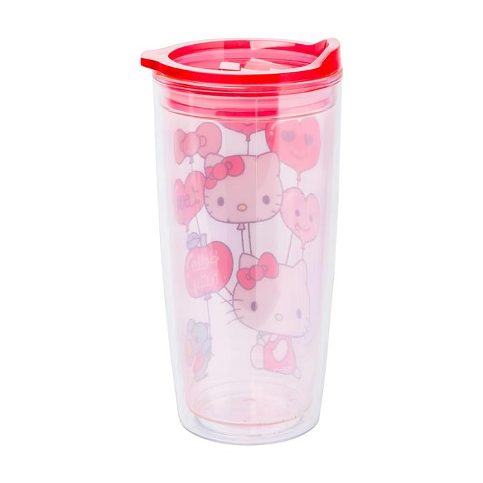 Pink Hello Kitty Hello Kitty Love Balloons Double Wall Tumbler | CA_HK99879