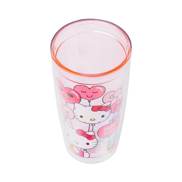 Pink Hello Kitty Hello Kitty Love Balloons Double Wall Tumbler | CA_HK99879